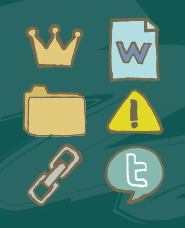 손으로 그린 ​​바람 web 아이콘 소재