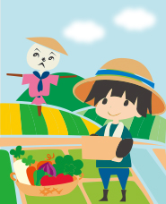 農家のイラスト素材