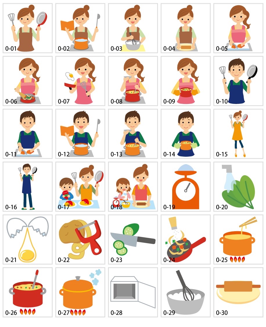 クッキングイラスト素材