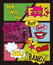 美式風格的插圖素材