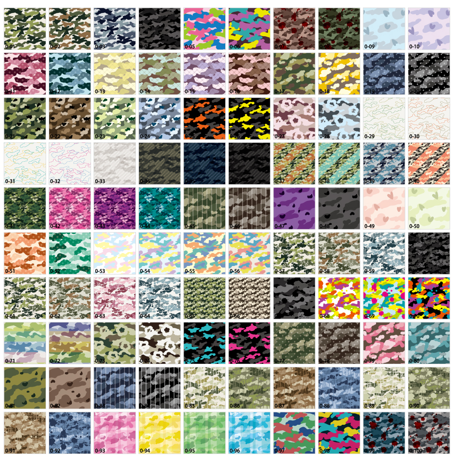 カモフラージュパターン素材