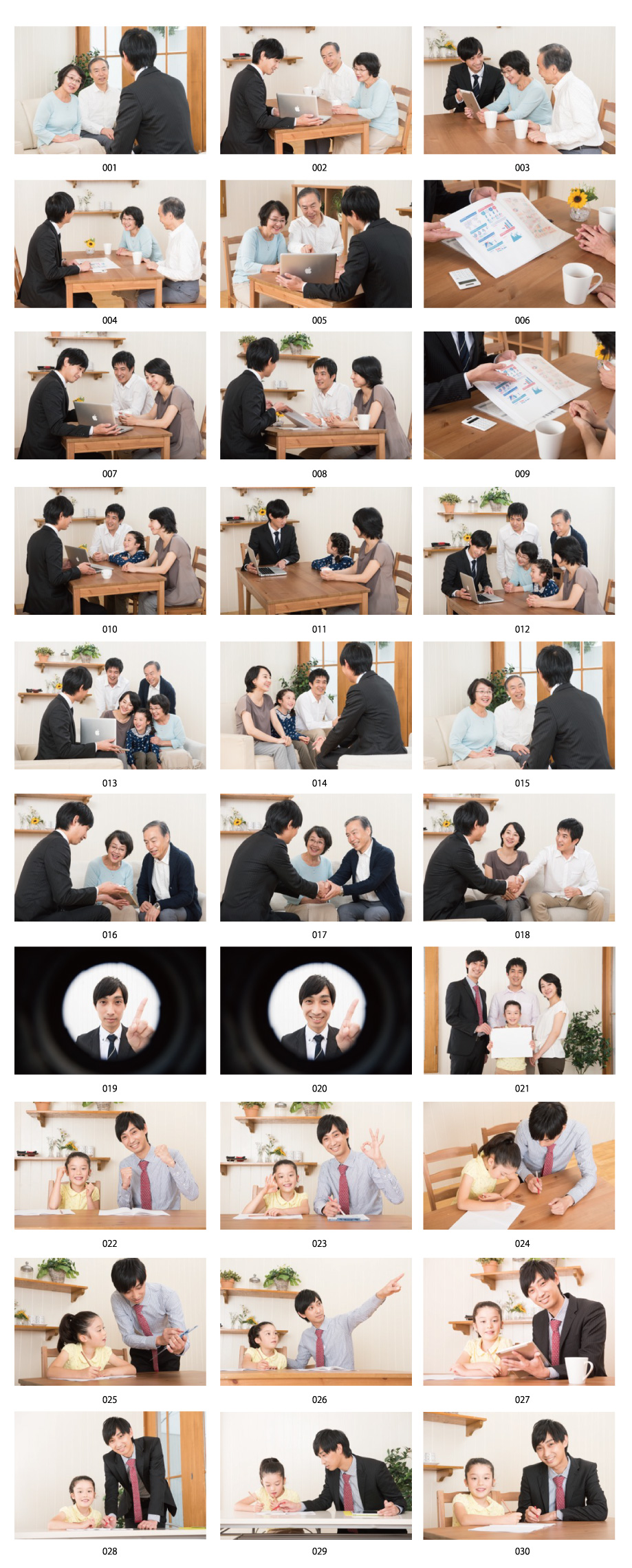 Tài liệu ảnh gia đình và nhân viên bán hàng