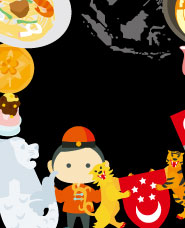 シンガポールのイラスト素材