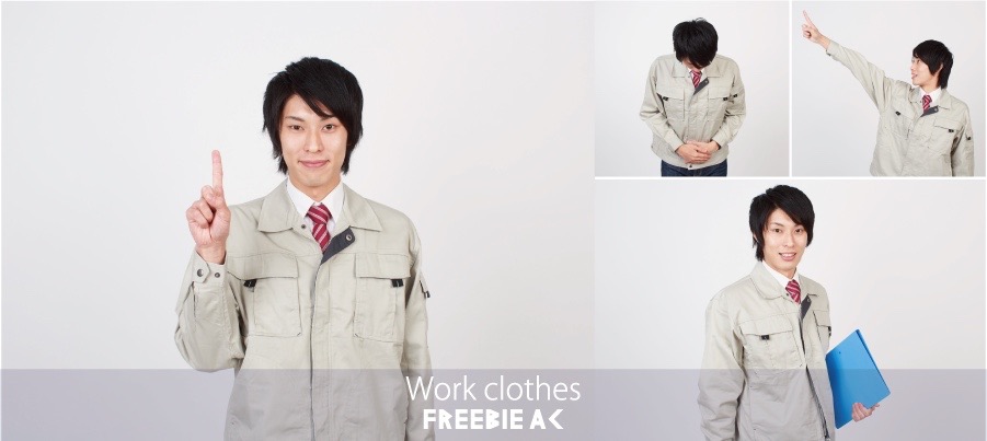 Quần áo làm việc Vật liệu ảnh nam