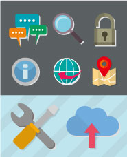 web 컬러 아이콘 소재