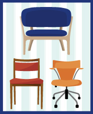 いろんな椅子イラスト素材
