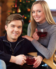 冬季夫婦照片素材_室內版