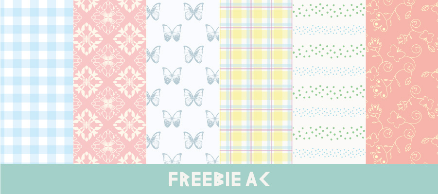 春のパターン素材