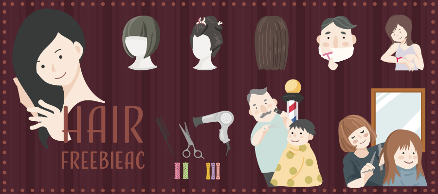 ヘアーイラスト素材