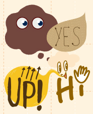 ポップな吹き出し素材