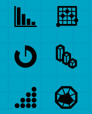 Graph icon silhouette