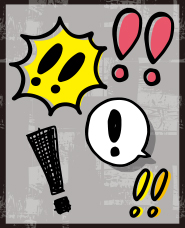 Exclamation mark illustration