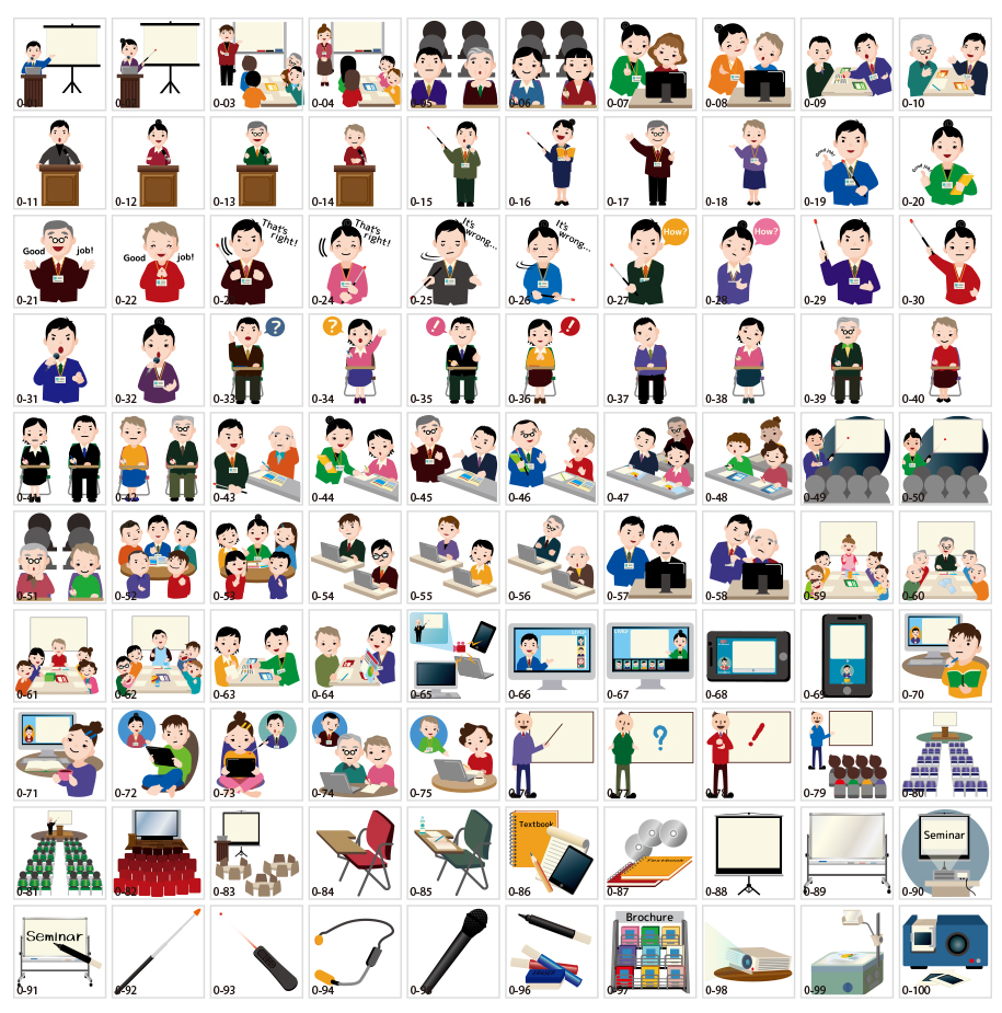 セミナーのイラスト素材