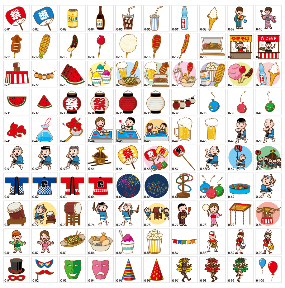 祭りイラスト素材