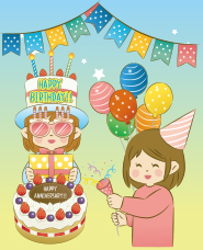 お祝いのイラスト素材