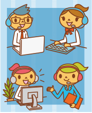 オペレーターのイラスト素材