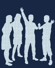 友達シルエット素材