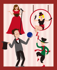 공연의 일러스트 소재