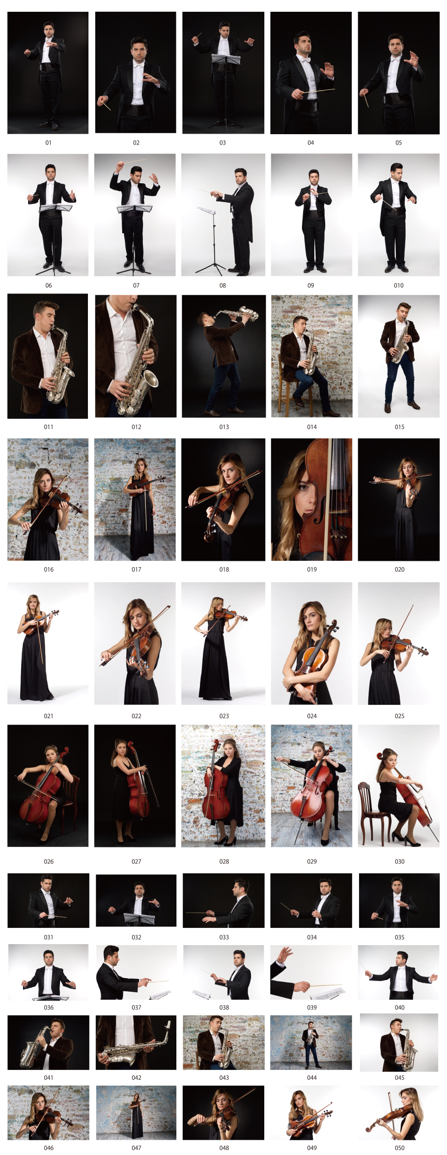 音楽家の写真素材