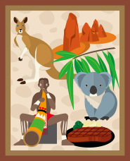 オーストラリアのイラスト素材