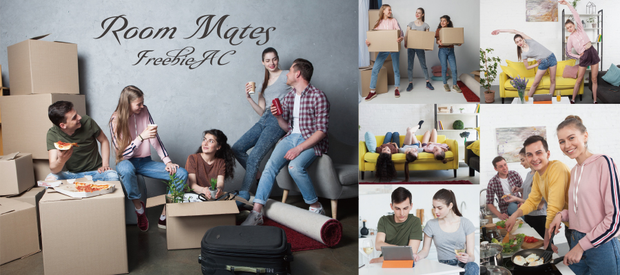 ルームメイトの写真素材