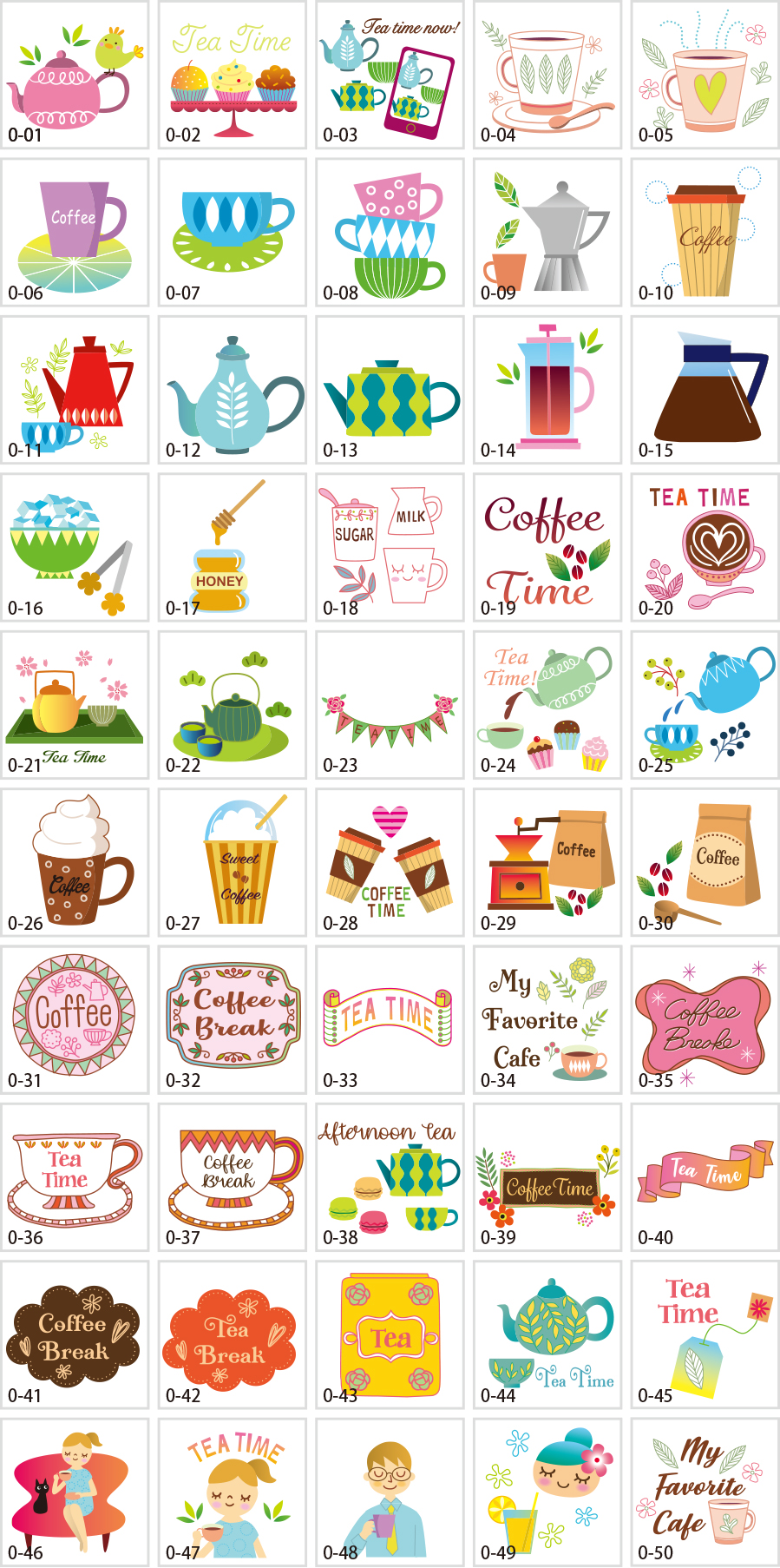 Tea time illustration