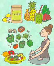 健康志向のイラスト素材