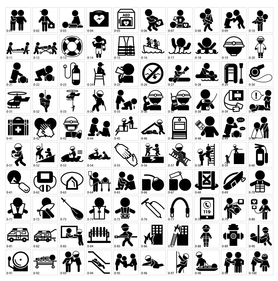 Relief icon material