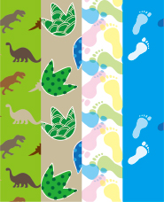 วัสดุลวดลายรอยเท้า