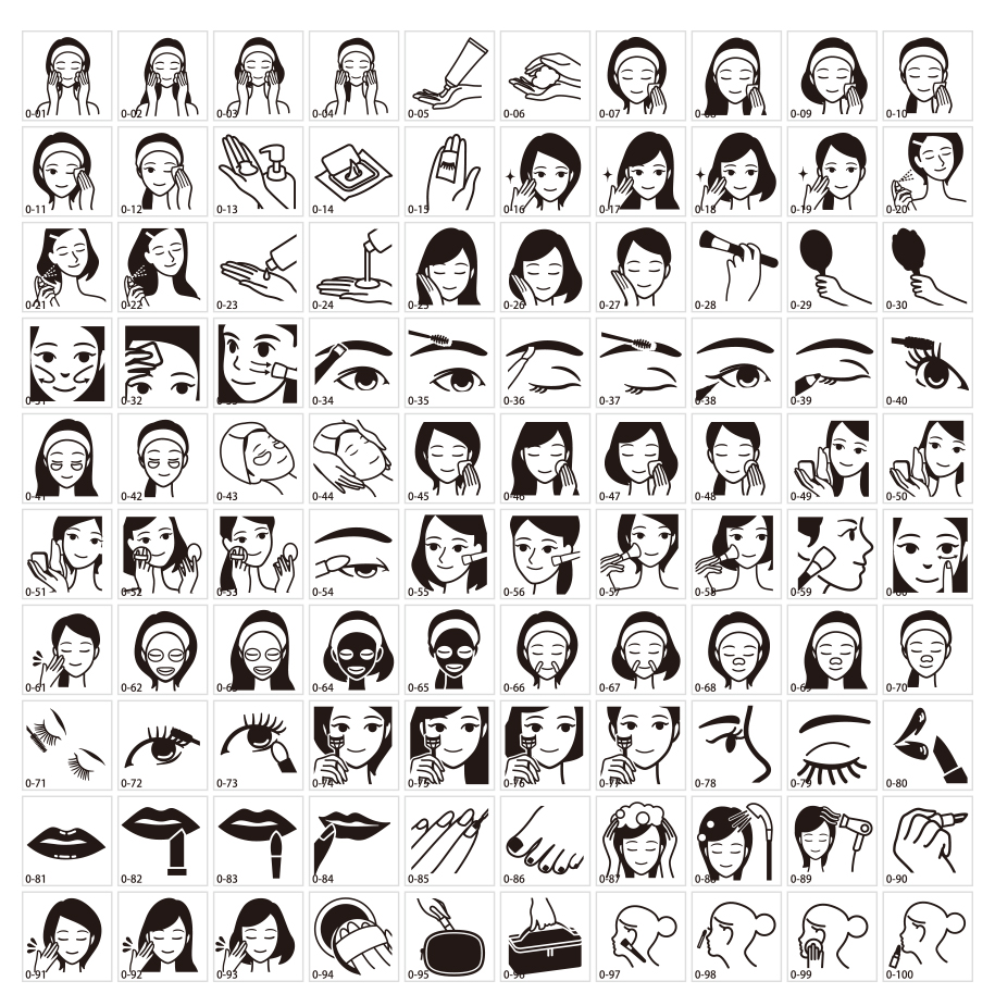 Vật liệu biểu tượng trang điểm