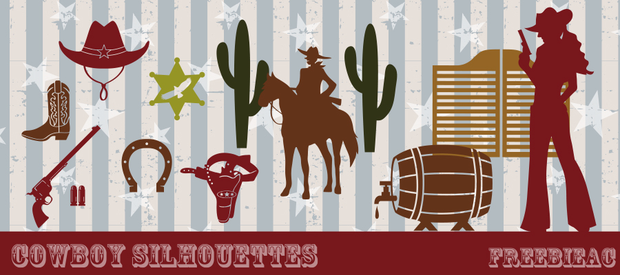 ウエスタンシルエット素材