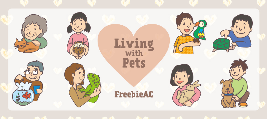 Sống với vật liệu minh họa thú cưng