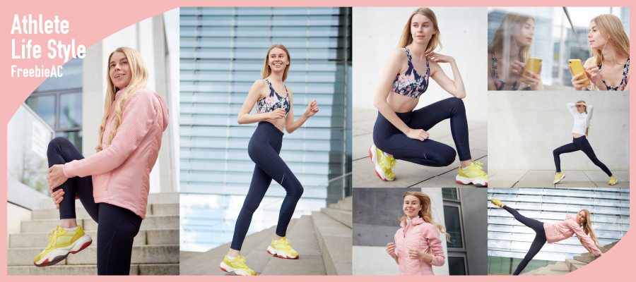 アスリートライフスタイル写真