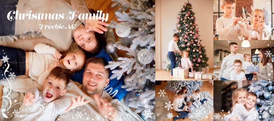 クリスマスファミリーの写真