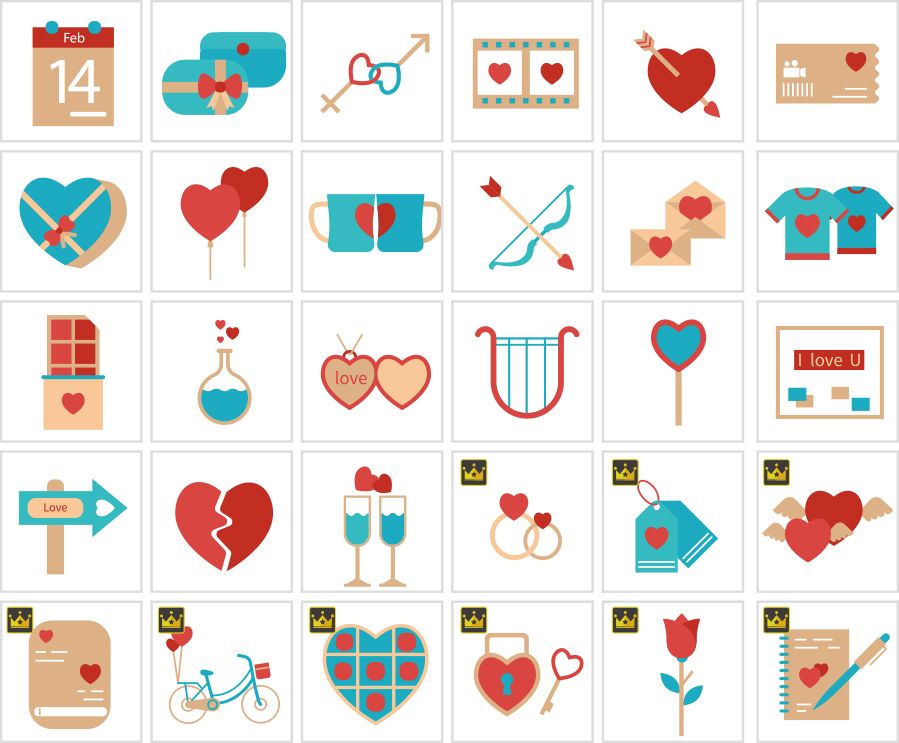 バレンタインアイコン