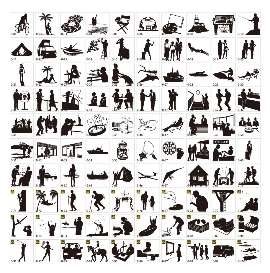 バカンスシルエット