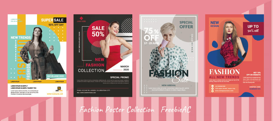 ファッションポスターテンプレート