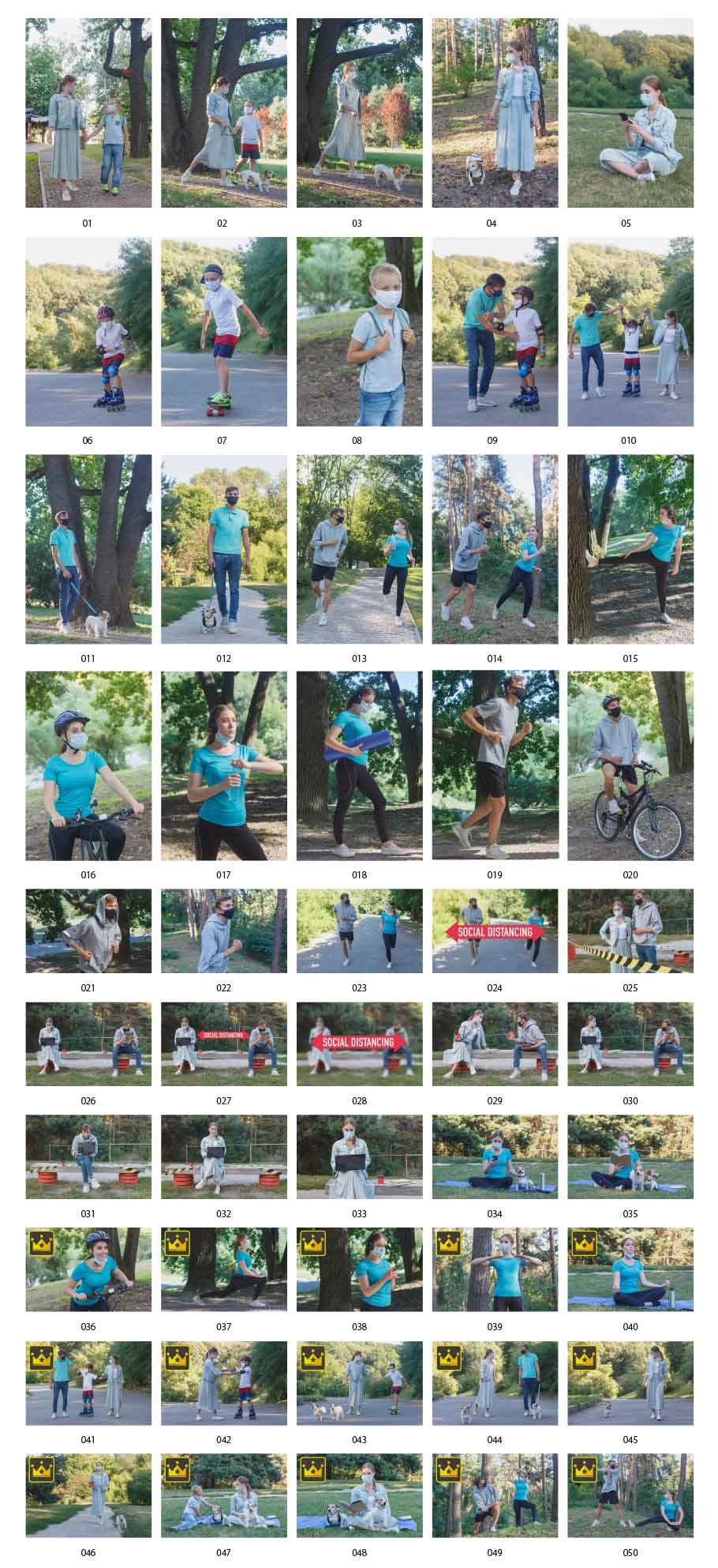 公園で過ごす人々イメージ写真