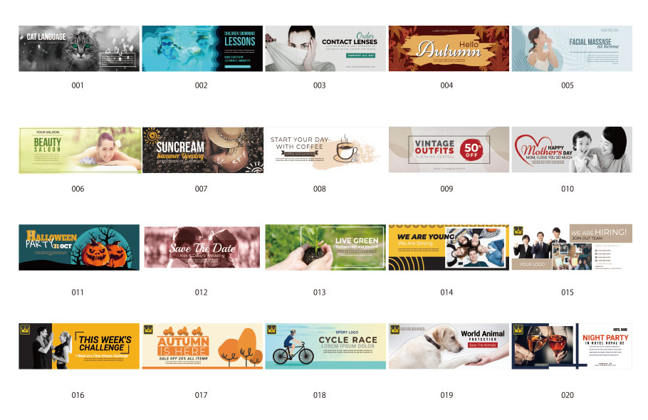 Facebookカバーテンプレート vol.2