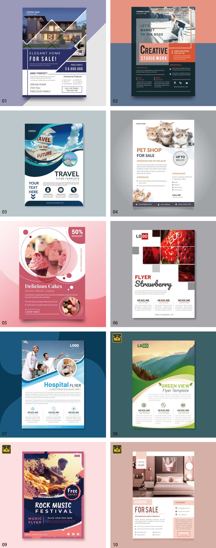 フライヤーテンプレート vol.4