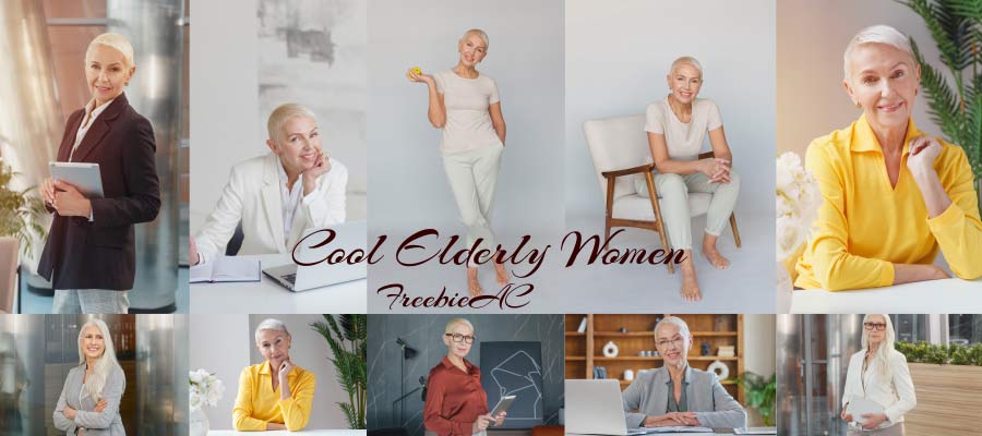 멋진 수석 여성의 사진