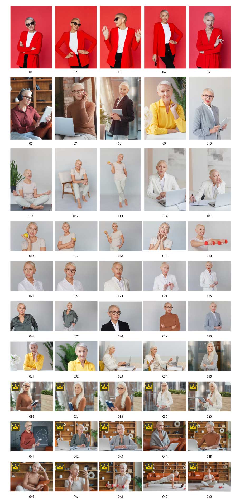 멋진 수석 여성의 사진