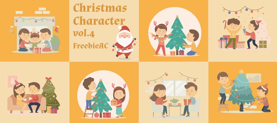 クリスマスイラストコレクション vol.4