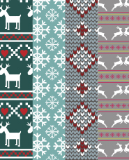 ลวดลายสแกนดิเนเวียในฤดูหนาว