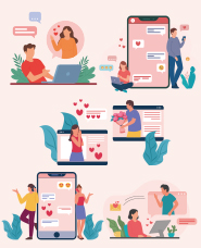 オンラインデートイラストコレクション