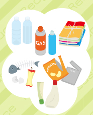 ゴミの分別イラスト