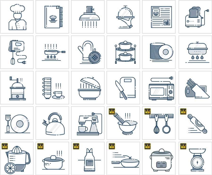 クッキングラインアイコン