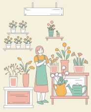 花屋イラストコレクション