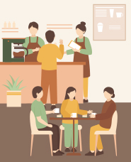 Coffee shop illustration collection