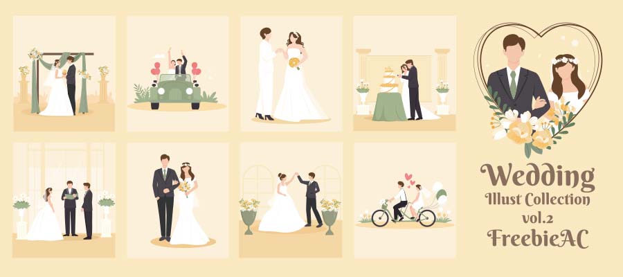 Bộ sưu tập minh họa đám cưới vol.2